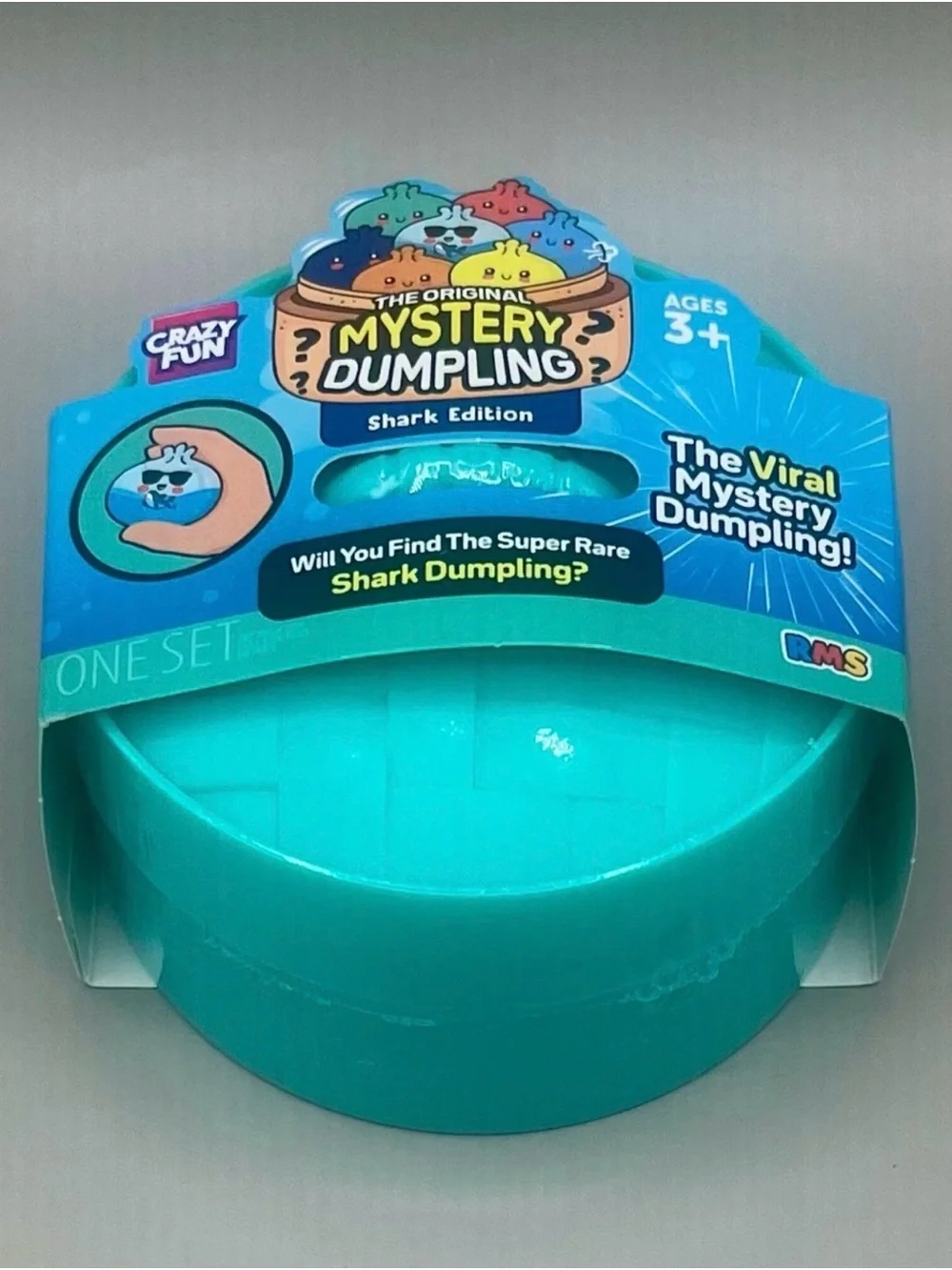 RMS Crazy Fun SHARK EDITION Surf Mystery Dumpling Bun🦈 🩵~ Blue ~ NEW & SEALED